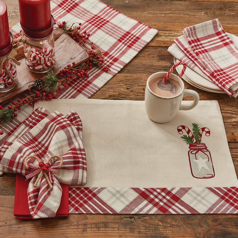 10 Pieces 14.4" Gold Leaf-Shaped Vinyl Placemats, Washable Table Mats Set for Party Decorations and Catering Events