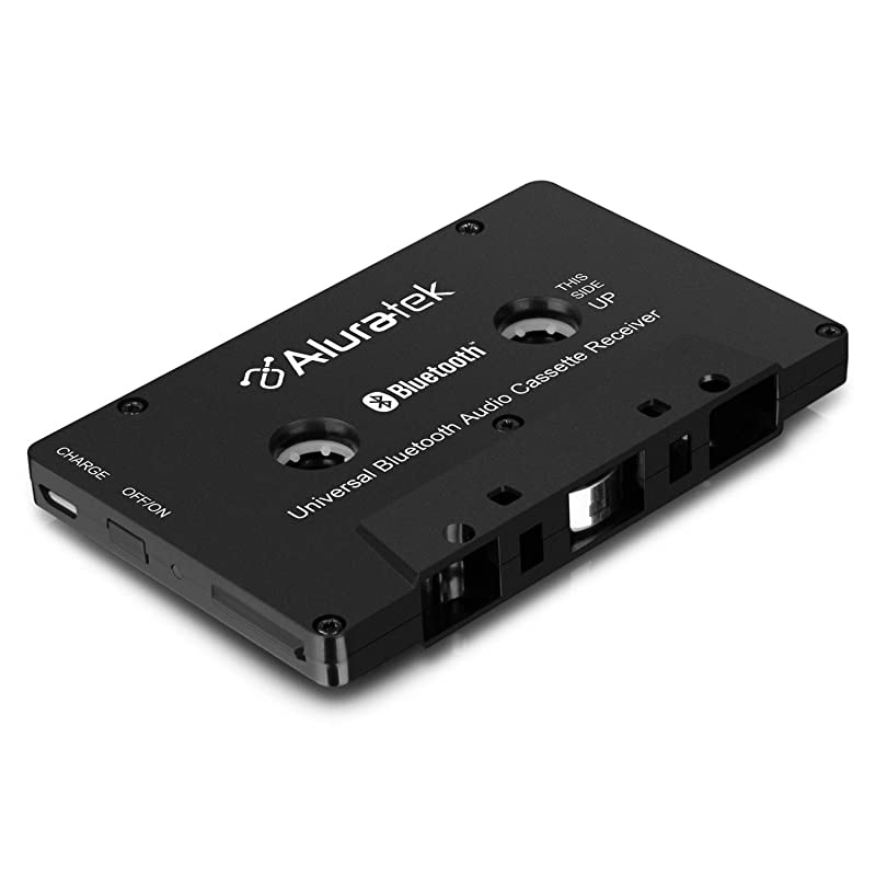 Universal Bluetooth Audio Cassette Receiver with Builtin Battery for Car Boombox Stereo RV ABCT01F