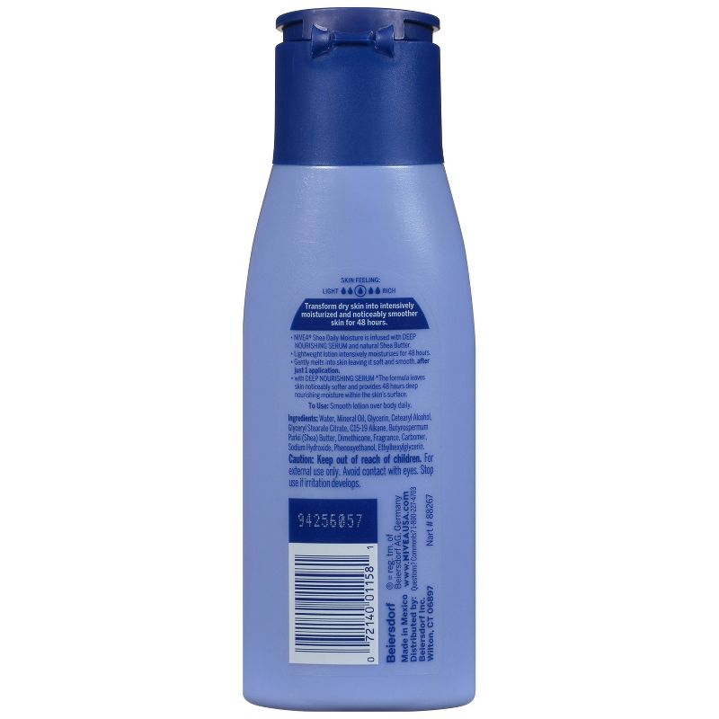 NIVEA Shea Daily Moisture Body Lotion - 2.5 fl oz