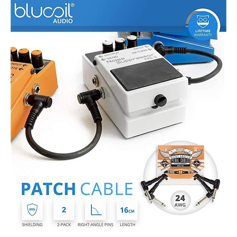 MXR M237 DC Brick Power Supply Bundle with AC Adapter,  10-FT Straight Instrument Cable (1/4in), 2-Pack of Pedal Patch Cables, 4-Pack of Celluloid Guitar Picks, and 5X Cable Ties