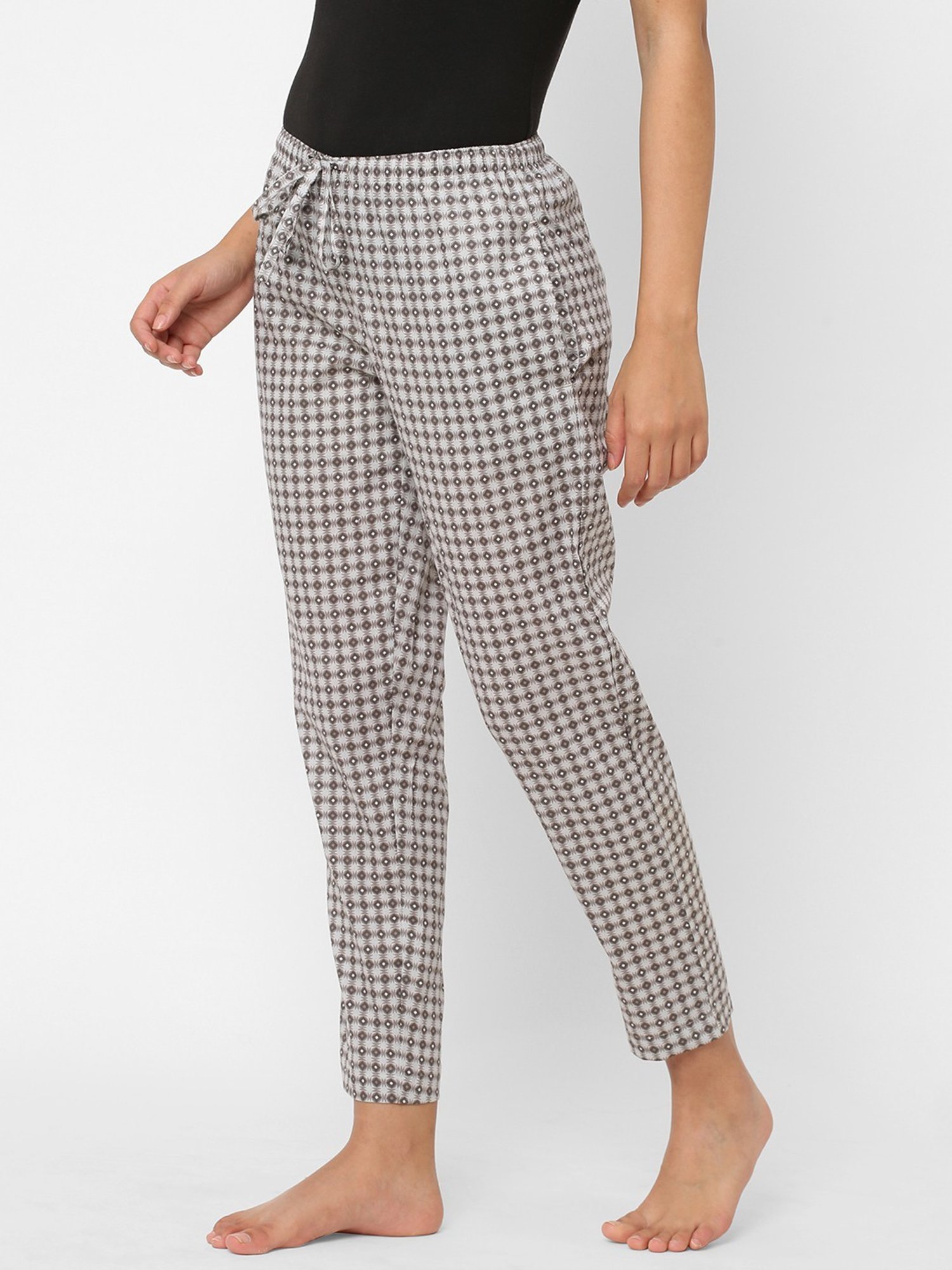 Urban Scottish Grey Printed Lounge Pants