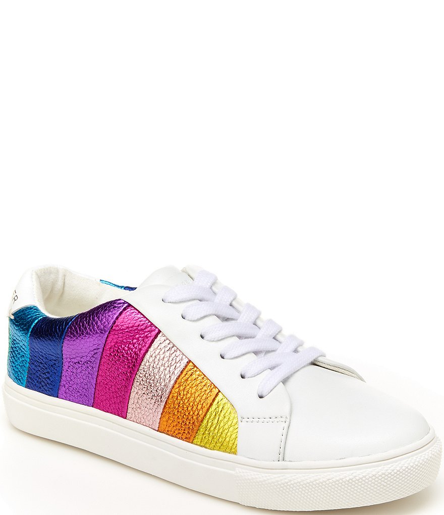 Kurt Geiger London Girls' Mini Lane Rainbow Stripe Sneakers (Toddler)