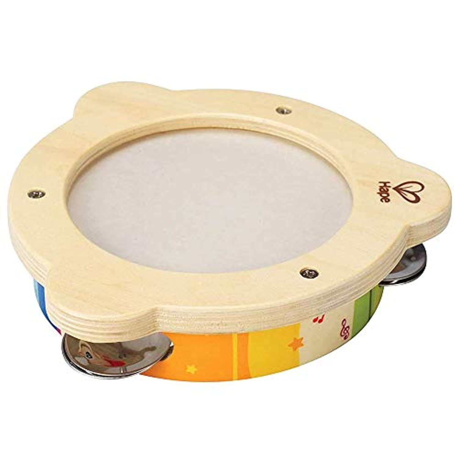 hape mr. tambourine kid's wooden instrument