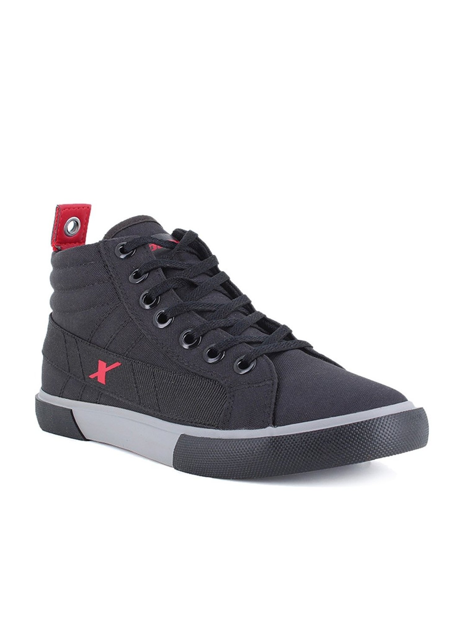 Sparx Men's Black Ankle High Sneakers
