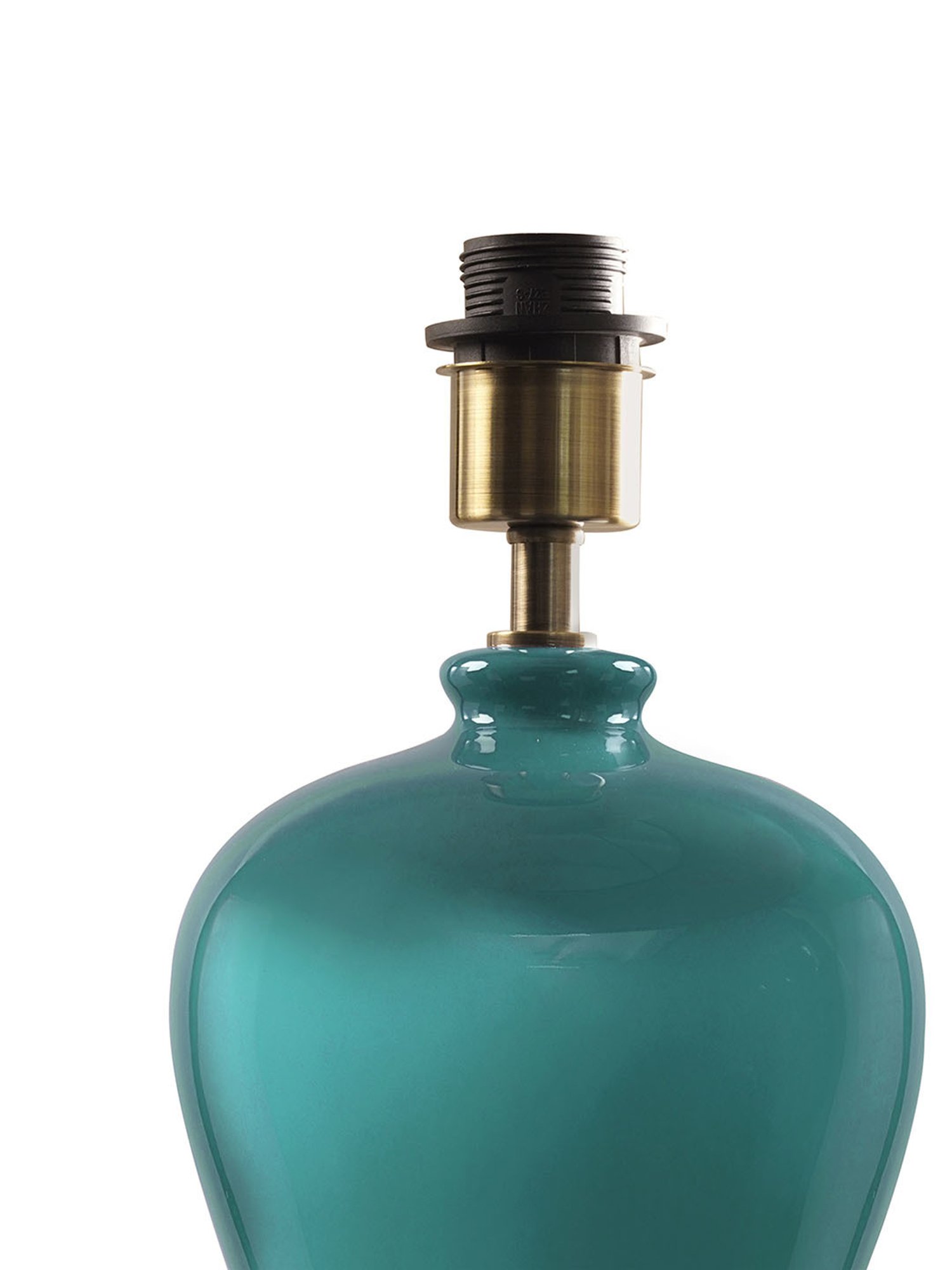 Pure Home and Living Grey Glass Trophy Shaped Table Lamp Stand