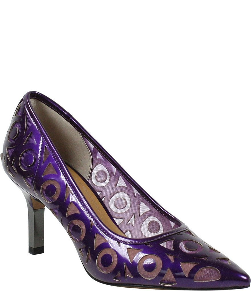 J. Renee Jameena Patent Laser Cut Pumps