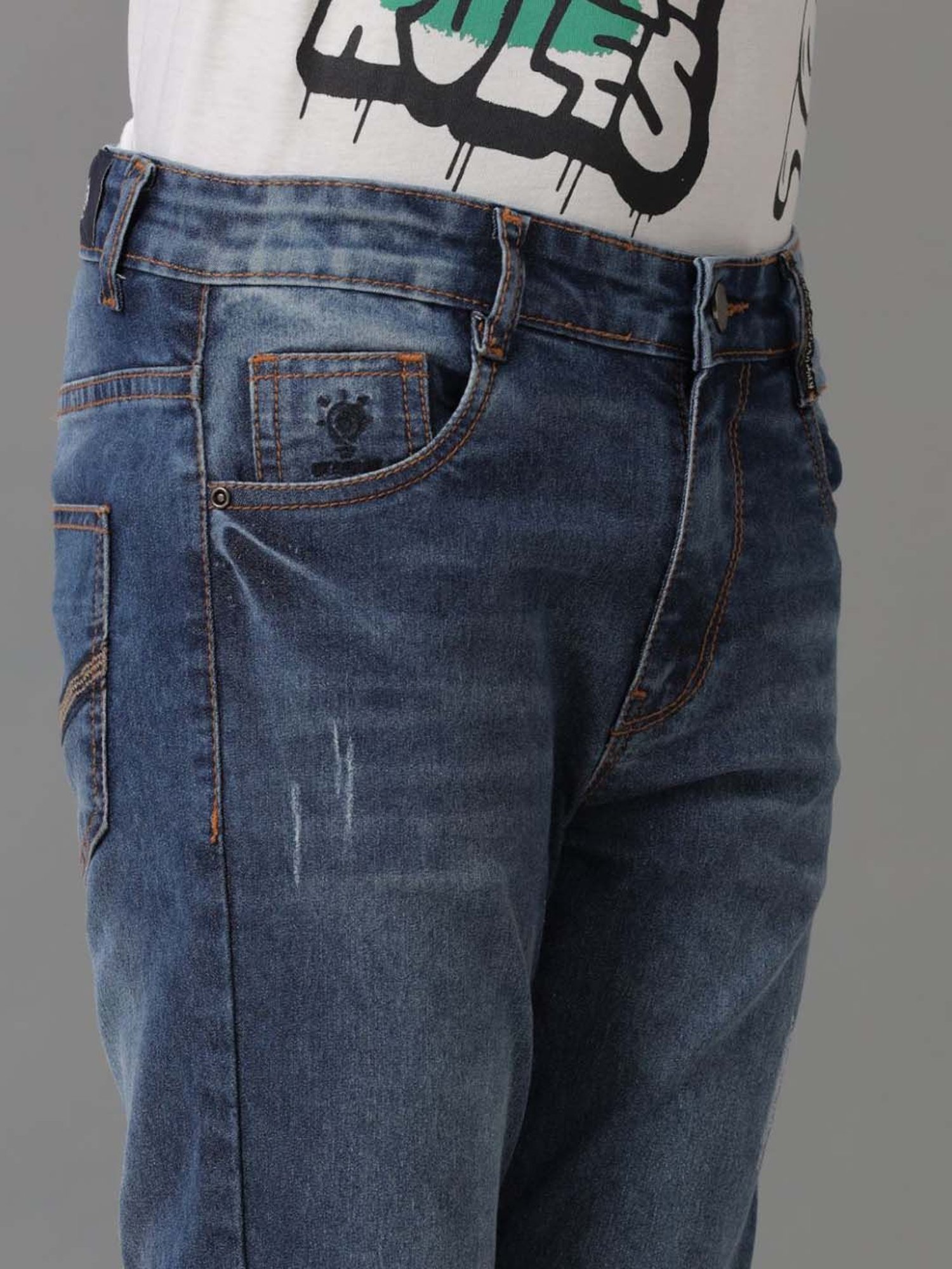 Under Fourteen Only Kids Dark Blue Slim Fit Jeans