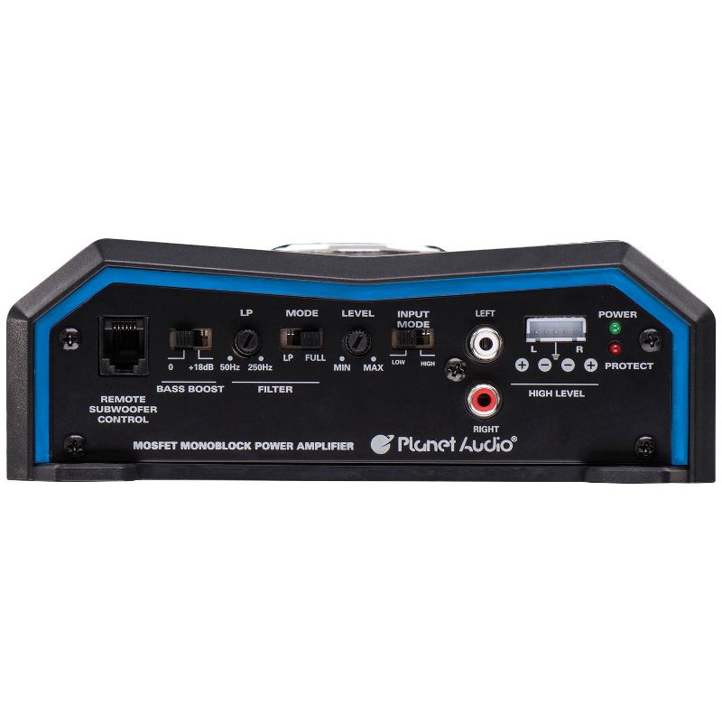 Planet Audio Pulse 1500W Monoblock Class AB MOSFET Amplifier and Remote Bundle with BOSS Audio Systems 8 Gauge Car Amplifier Installation Wiring Kit