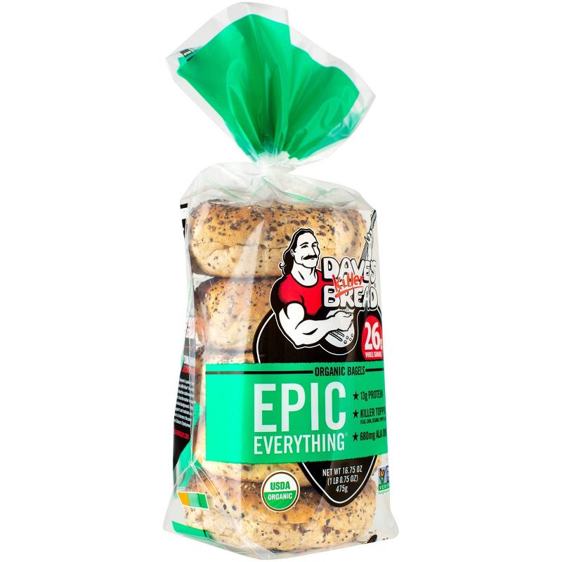 Dave's Killer Bread Epic Everything Organic Bagels - 16.75oz
