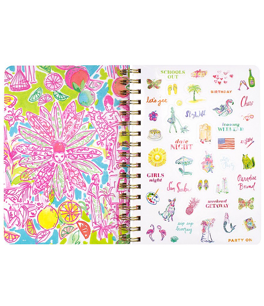 Lilly Pulitzer Cabana Cocktail 17 Month Large Agenda