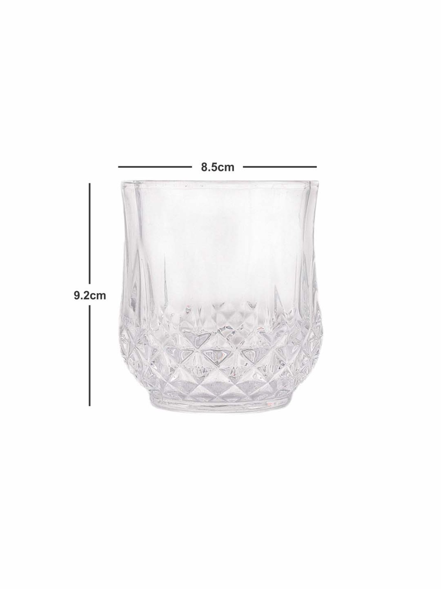 ROXX Long Champ Transparent Drinking Glasses (315 ml) - Set of 12