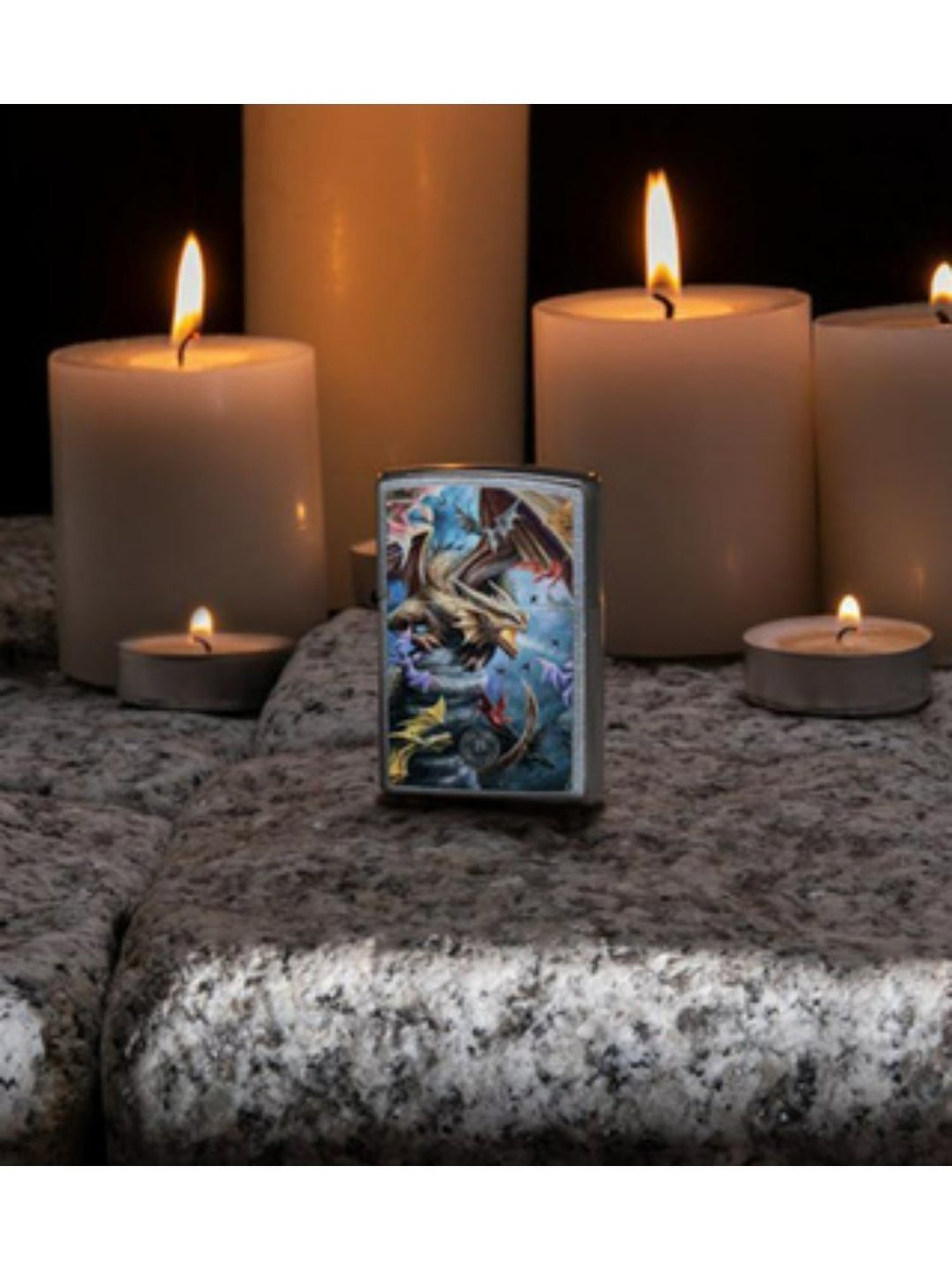 Zippo Multicolor Anne Stokes Brass Pocket Lighter