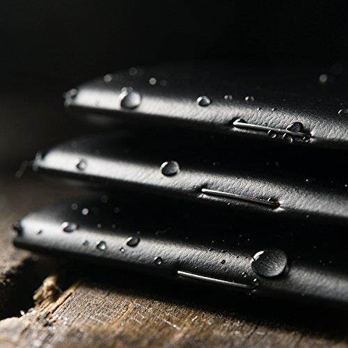 Rite in the Rain Weatherproof Mini-Stapled Notebook, 3 1/4" x 4 5/8", Black Cover, Universal Pattern, 3 Pack (No. 771FX-M)