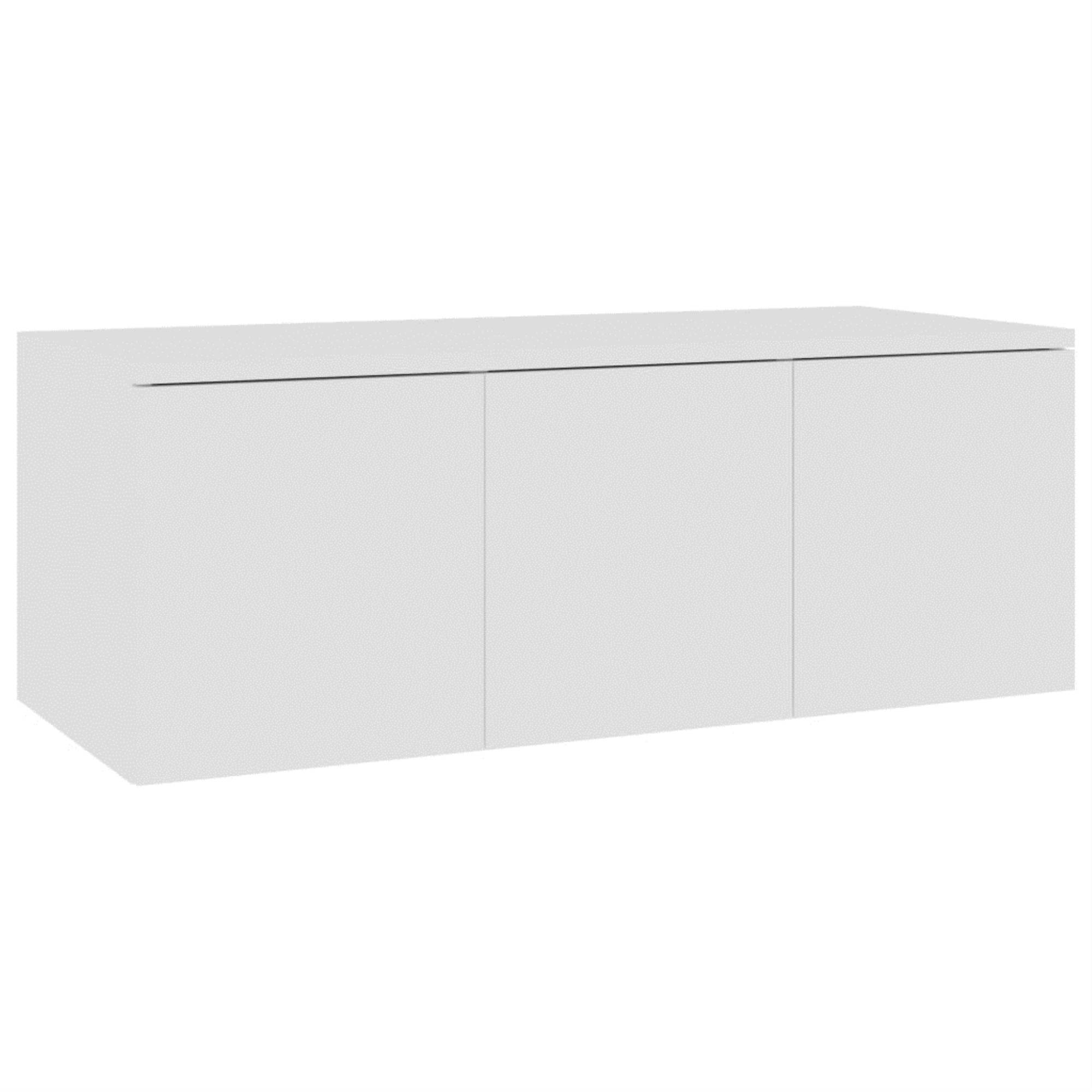 vidaXL TV Cabinet White Chipboard Stereo TV Stand Cabinet Drawer Storage Chest