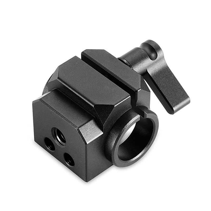 15mm Rod Clamp Single Camera Rod Mount for 15mm Rods Support System EVF Mount LCD Light Microphone Mounts 1995