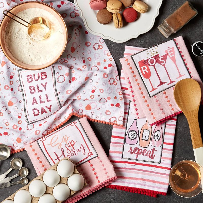 Lakeside Oven Mitt and Kitchen Towel Turkey Motif Hot Dish Handling Set - 2 Pieces