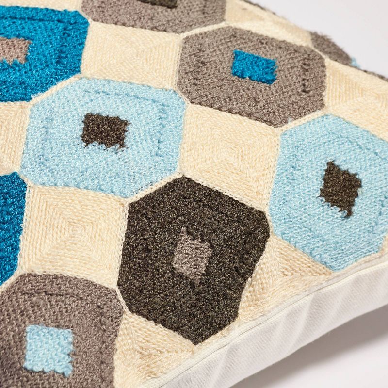 12"x20" Oversize Cerulean Lumbar Throw Pillow Blue - Sure Fit