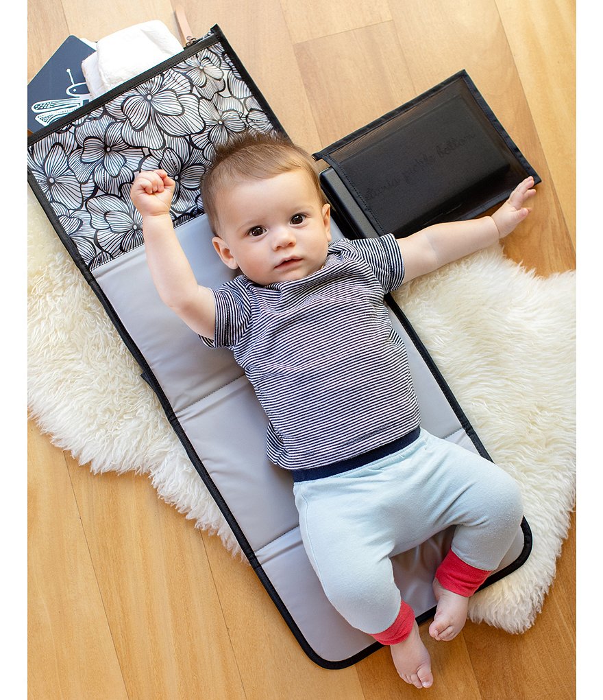 Petunia Pickle Bottom Bloom Diaper Clutch & Changer - Bordeaux Blooms