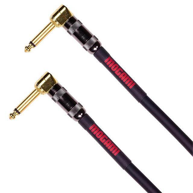 Mogami 6' 1/4" Dual Right Angle Overdrive Pedal/Accessory Instrument Cable
