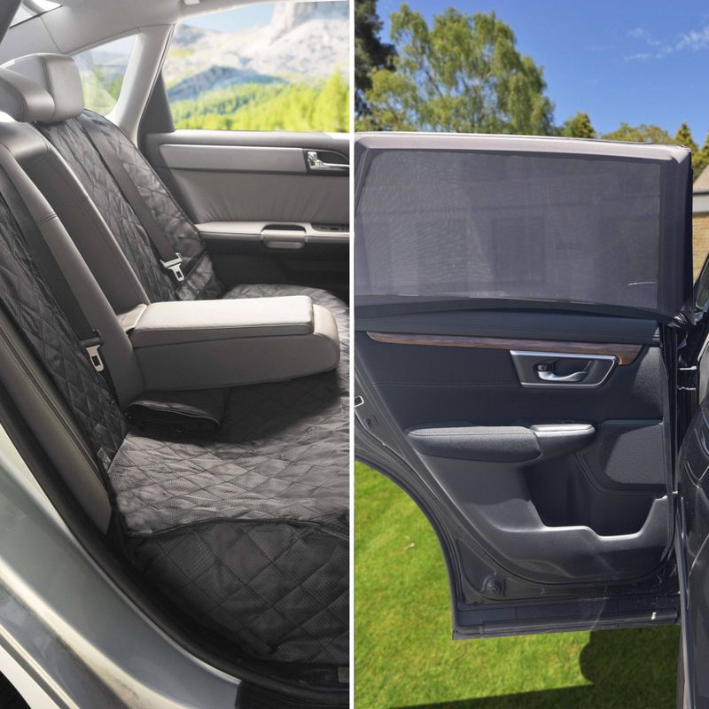 Wagan Small Easy Air Auto Screen and Road Ready Seat Protector Black