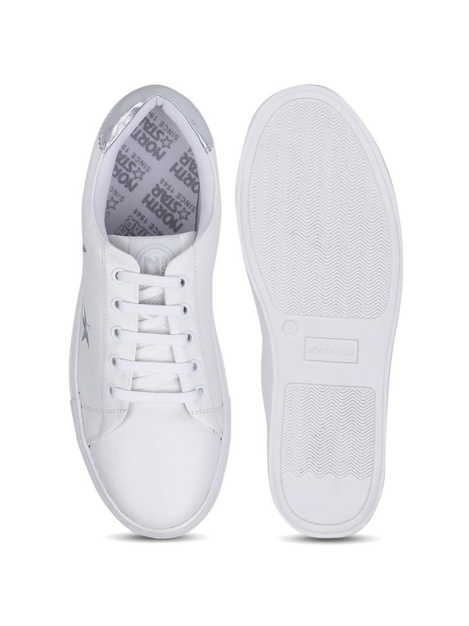North Star by Bata Women's White Sneakers