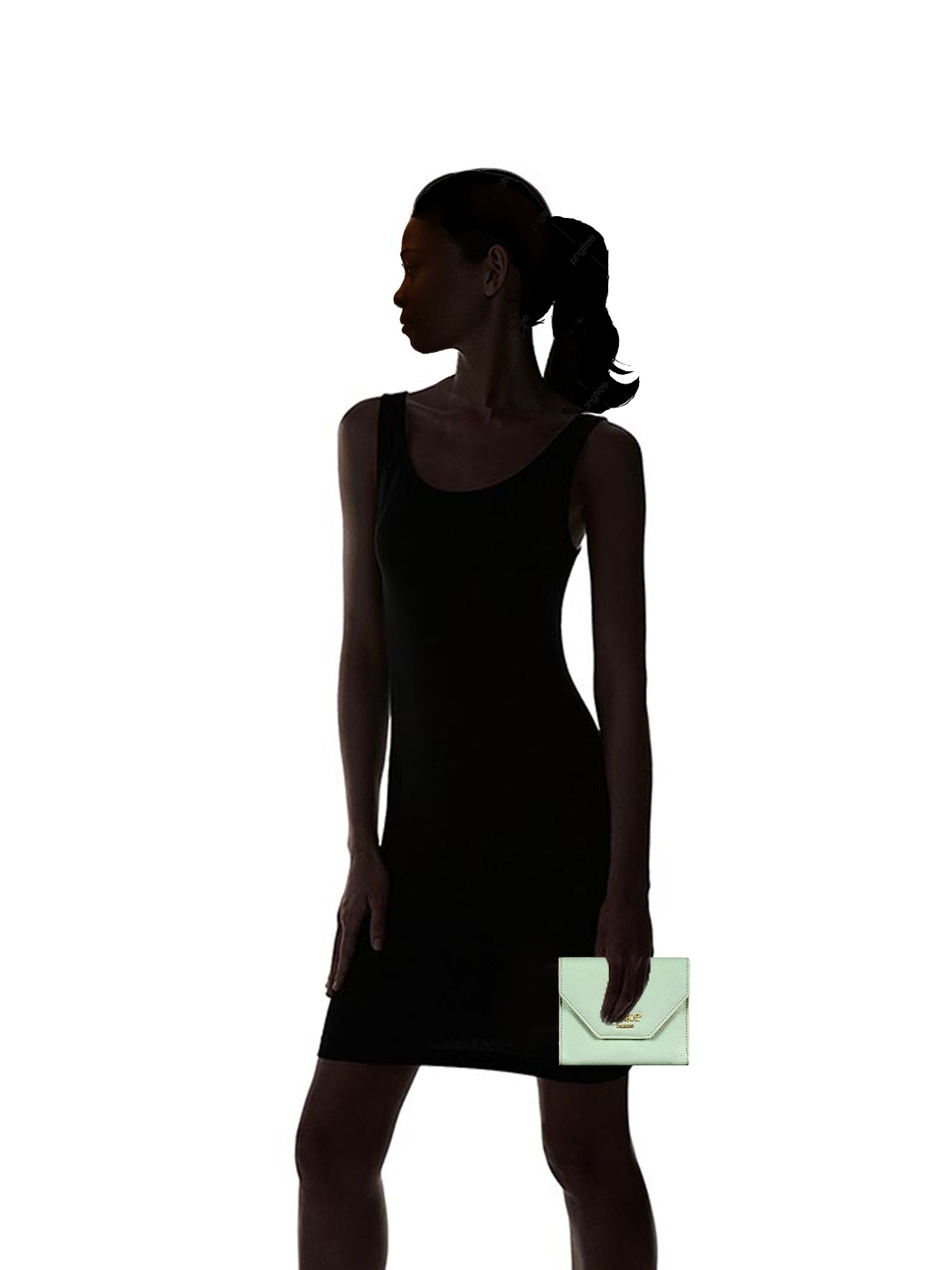 Eske Alaina  Blue Solid Tri-Fold Wallet for Women