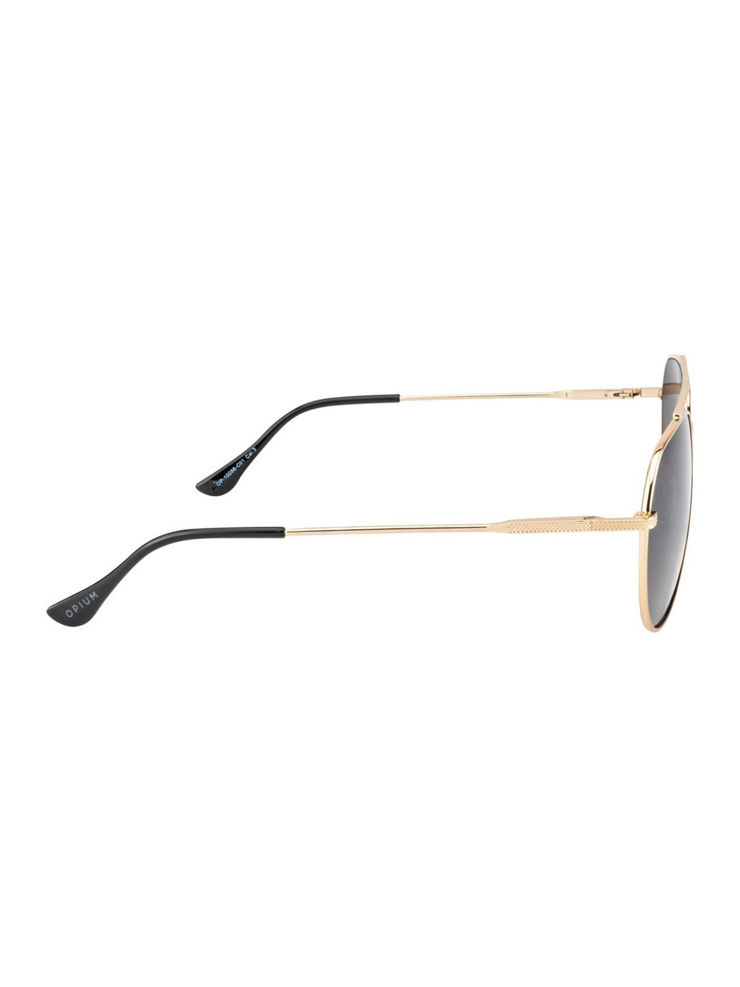 Opium Green Full Rim Aviator Sunglasses For Men