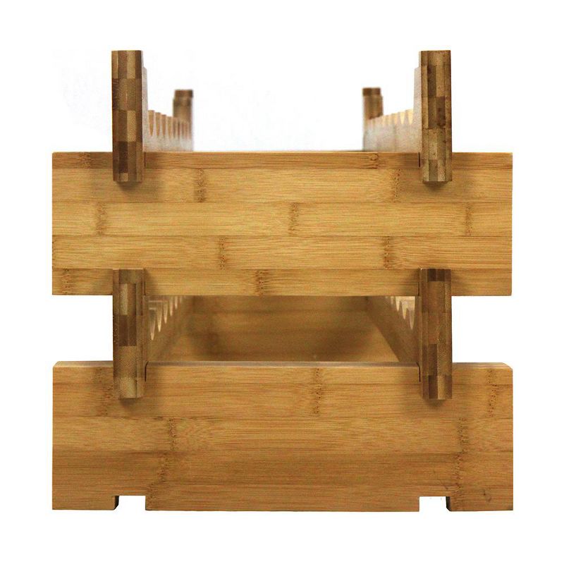 Oceanstar 18-Bottle Stackable Bamboo Wine Rack