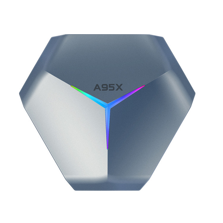 A95X F4 4K TV BOX Android 10 S905X4 Smart Network Player Set-top Box RGB Light 4GB/64GB 2.4G&5G Wifi+BT