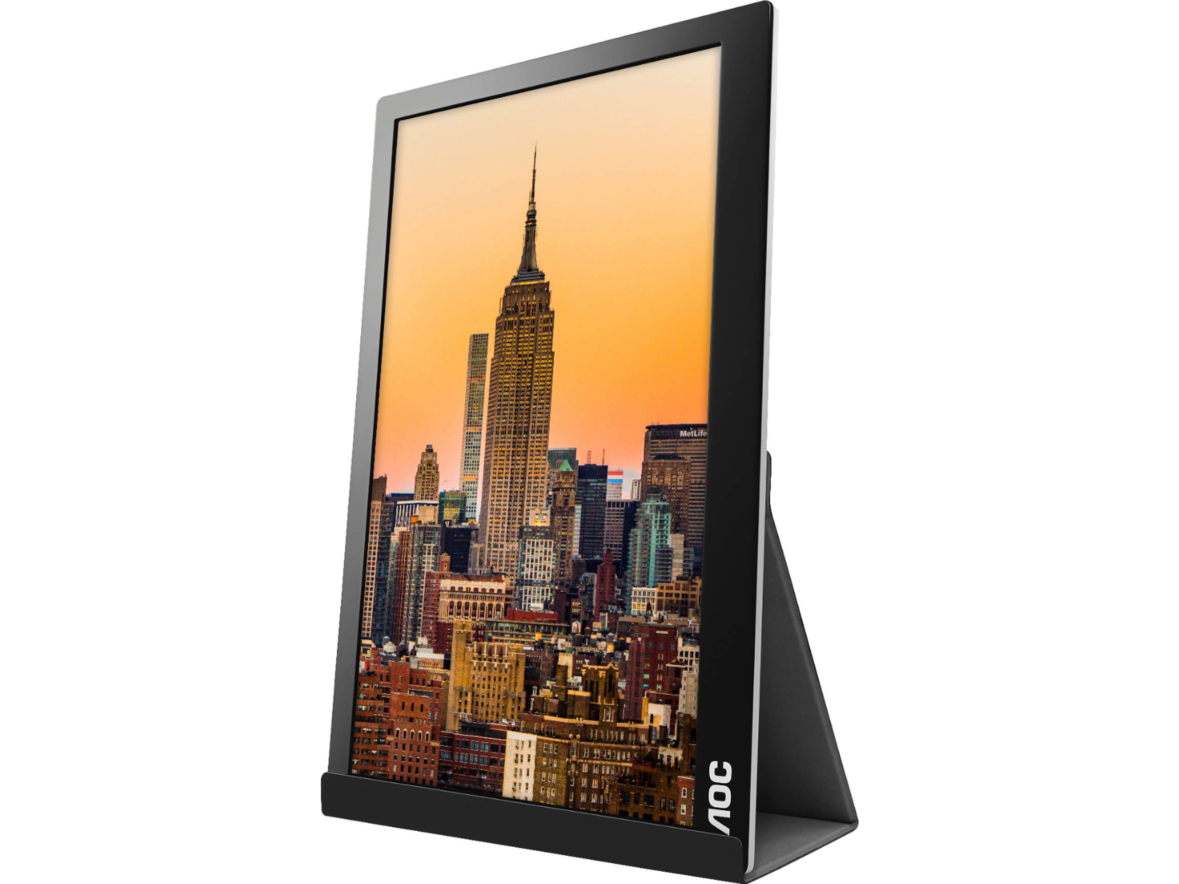 AOC 15.6" I1601C 1920 x 1080 FHD IPS USB-C Tilt Pivot WLED Backlight Portable Monitor
