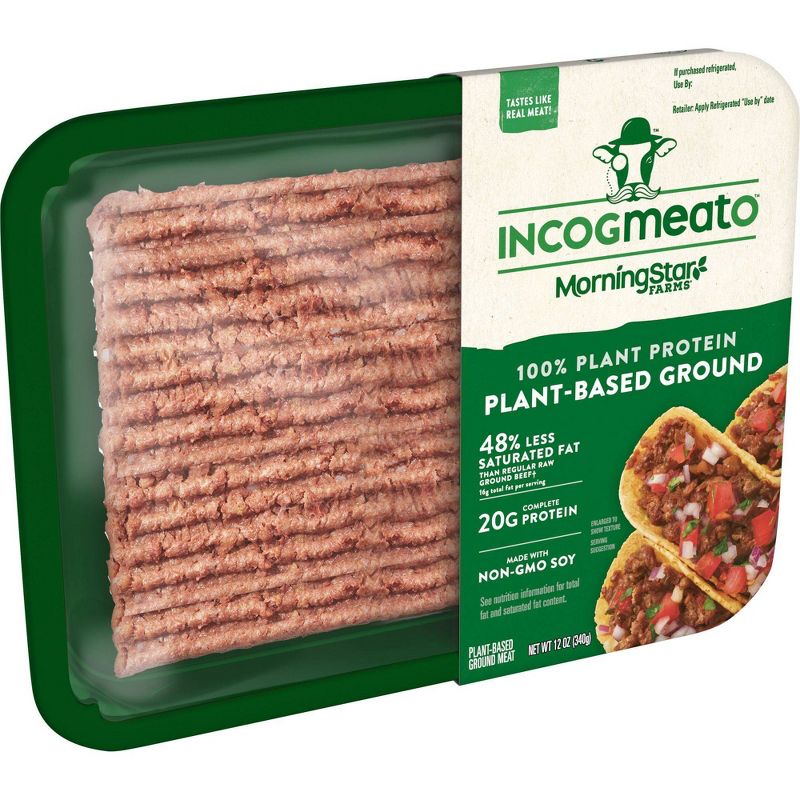 Morningstar Farms Incogmeato Frozen Original Plant-Based Ground  - 12oz
