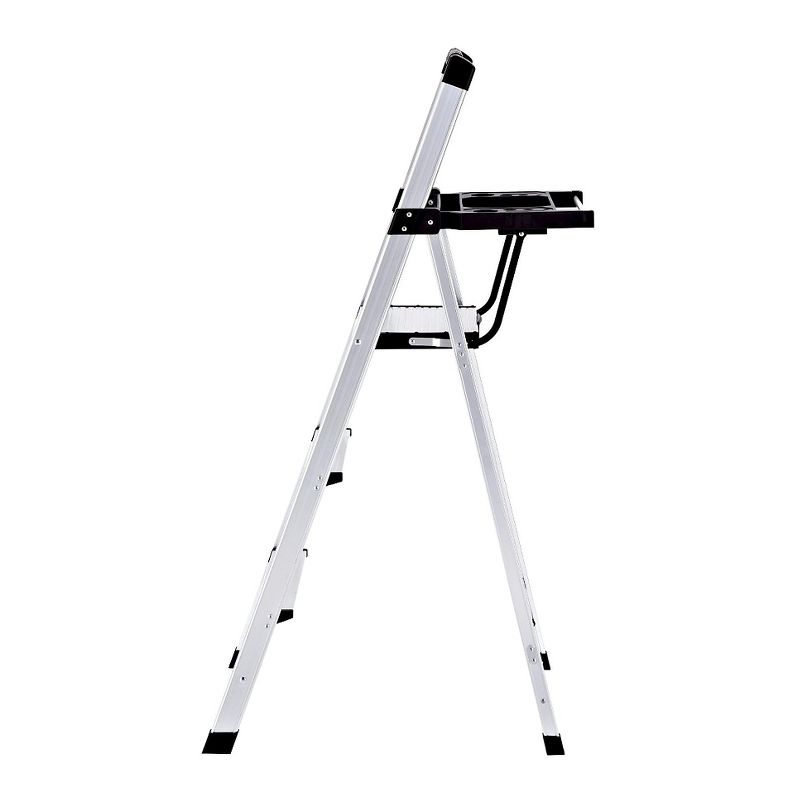 Rubbermaid 3-Step Lightweight Aluminum Step Stool with Oversized Project Tray