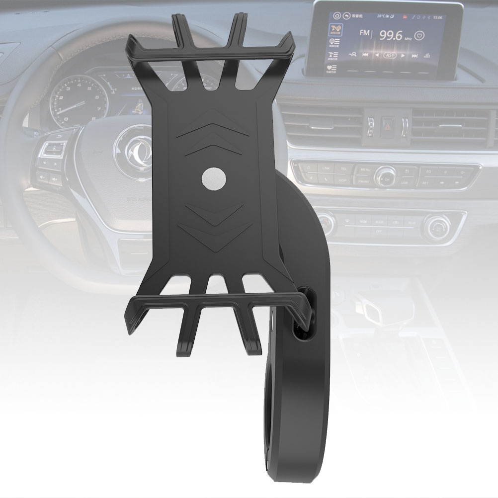 Universal Adjustable Silicone Sangler Motorcycle Mobile Phone Holder Stand Bracket for Mobile Phone (Black)