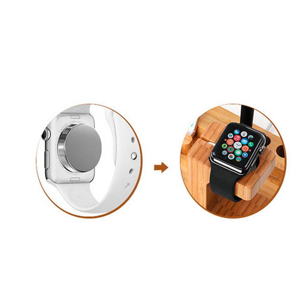 Mignova Multiple Devices Charging Dock Station,Bamboo Wood Stand iPhone Charging Dock with 3 X Phone & Tablet Holders 1 X Watch Holder 3 X Pen Holders for Smartphone,Tablet,Watch,Pen