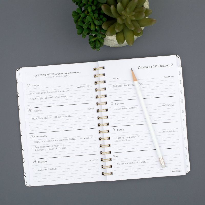 2021 Planner 5.875" x 8.5" Brooklyn Hardcover Lines - Cambridge
