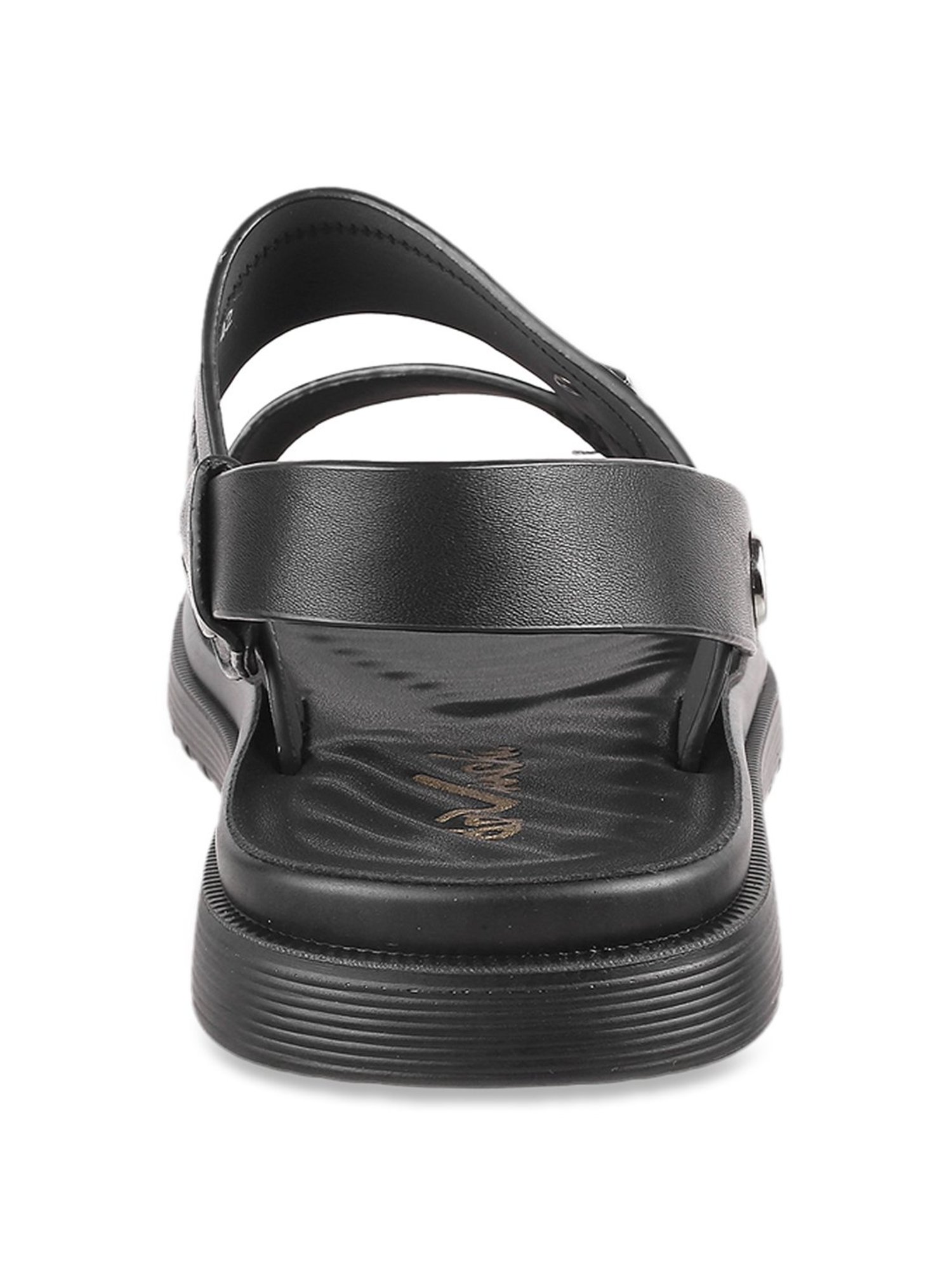 Da Vinchi by Metro Men's Black Sling Back Sandals