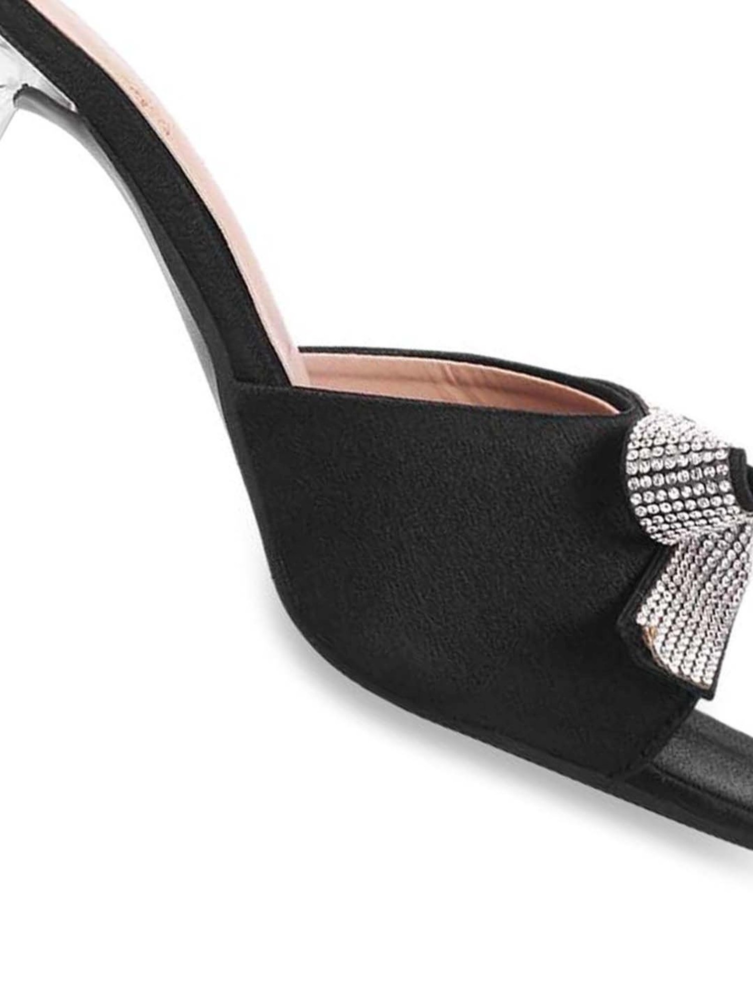 Shoetopia Women's Black Casual Sandals