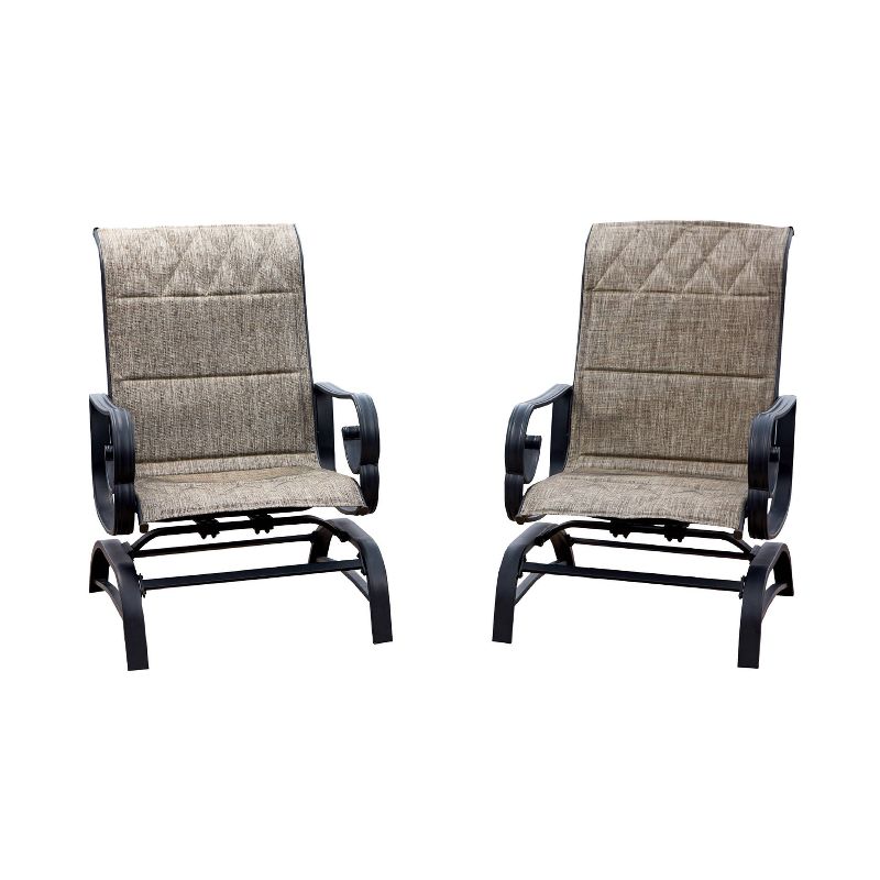 2pc Outdoor Patio Glider Set - Patio Festival
