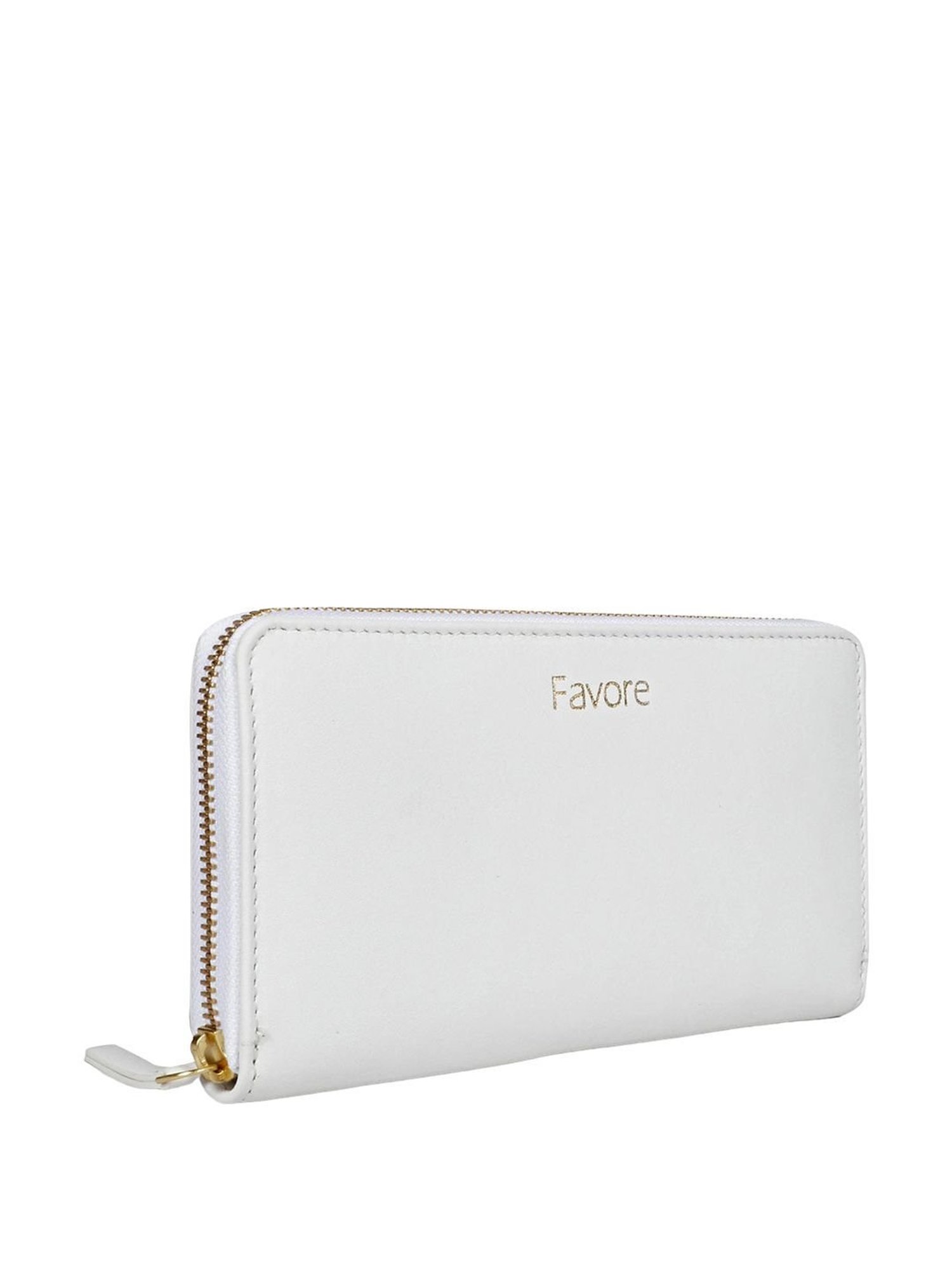 Saint G Blue Solid Zip Around Wallet for women