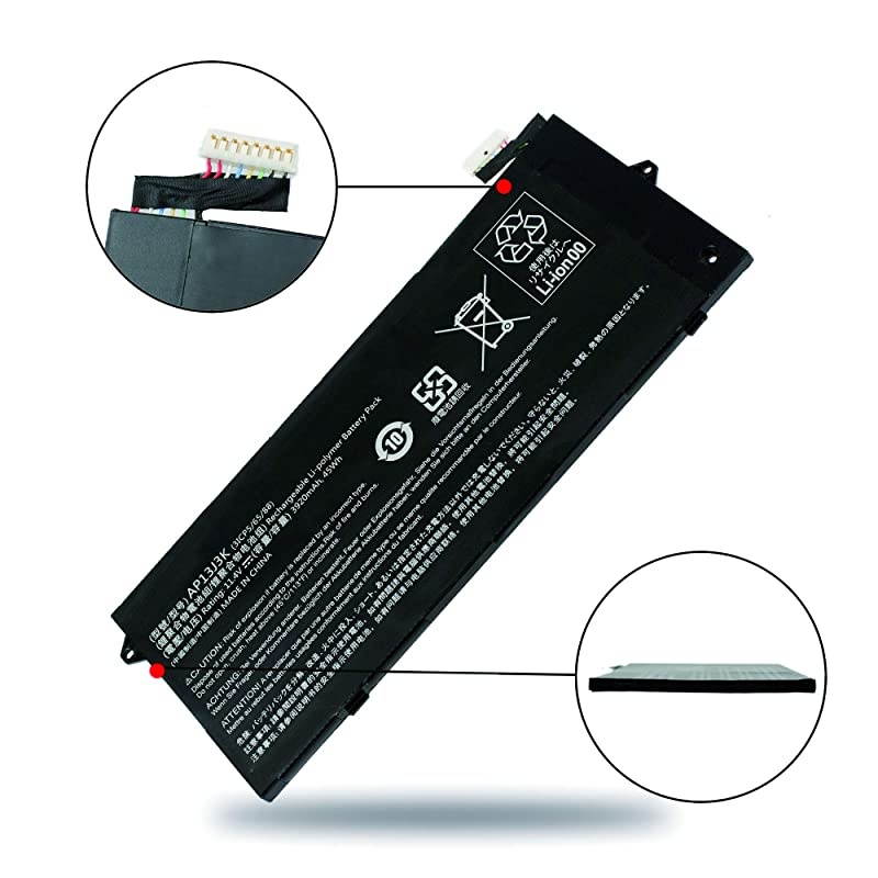 AP13J3K 11.25V 45Wh Replacement Battery for Acer Chromebook 11.6" 11 C720-2848 C720 C720P C740 3ICP5/65/88
