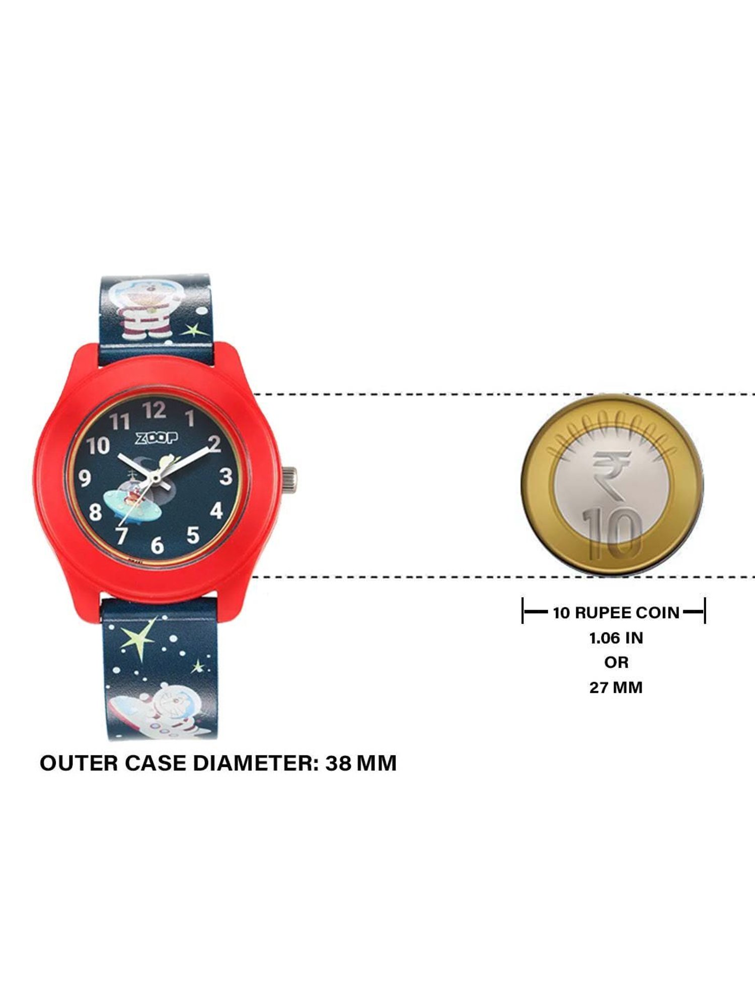 Zoop Doraemon 26019PP38W Analog Watch for Kids