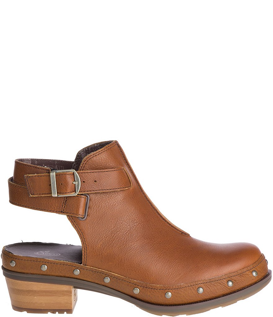 Chaco Cataluna Leather Studded Clogs