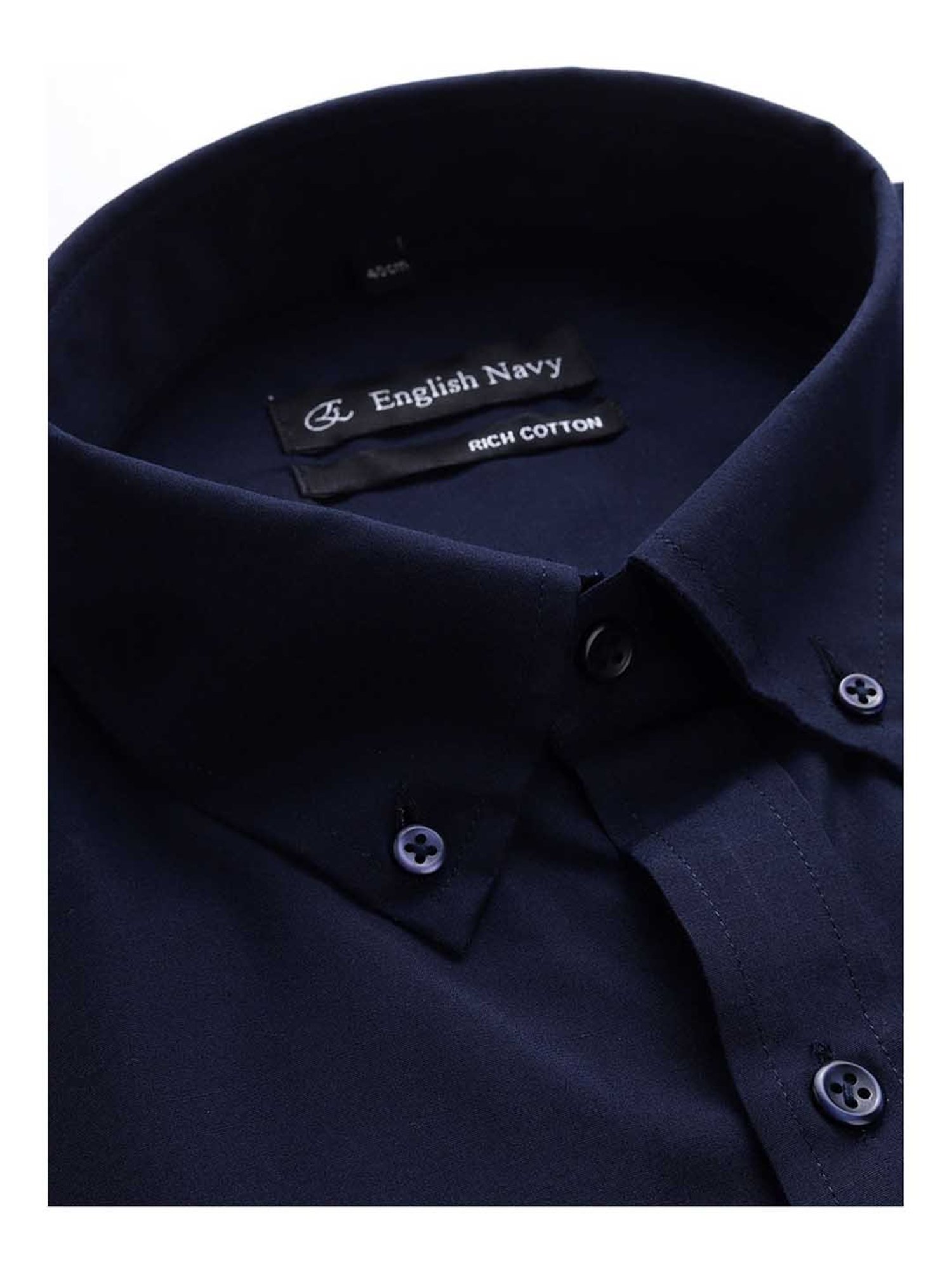 English Navy Full Sleeves Shirt