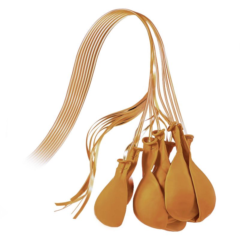 24ct Self Sealing Party Balloons Refill Pack Gold/White/Black