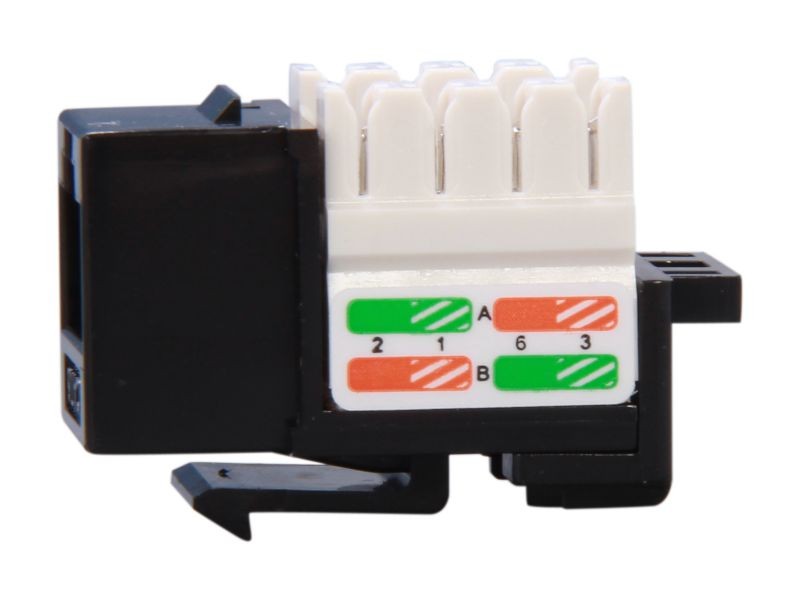Micro Connectors CAT5 RJ45 Coupler F-F Straight