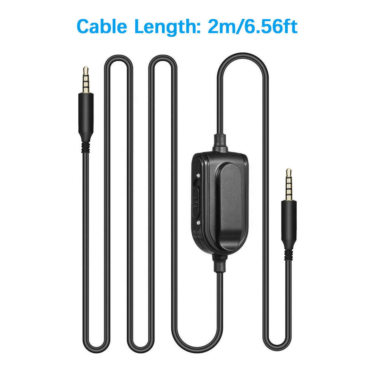 3.5mm Replacement Gaming Headset Audio Cable Cord Aux With Mic For Astro A10 A40