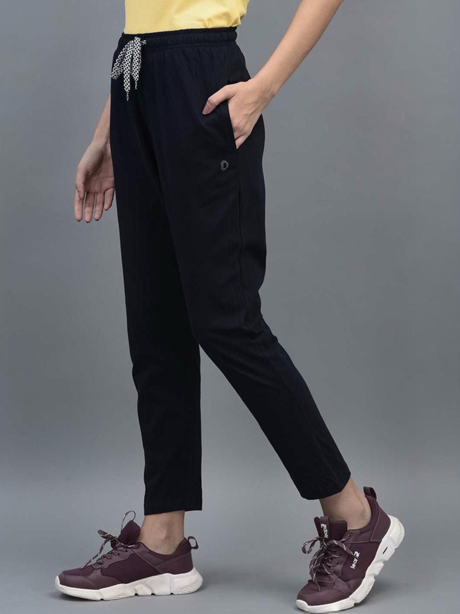 Dollar Navy Cotton Track Pants