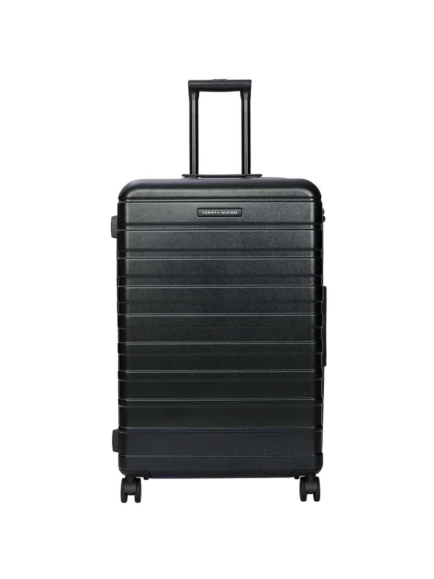 Tommy Hilfiger Black 8 Wheel Small Hard Cabin Trolley - 35 cm