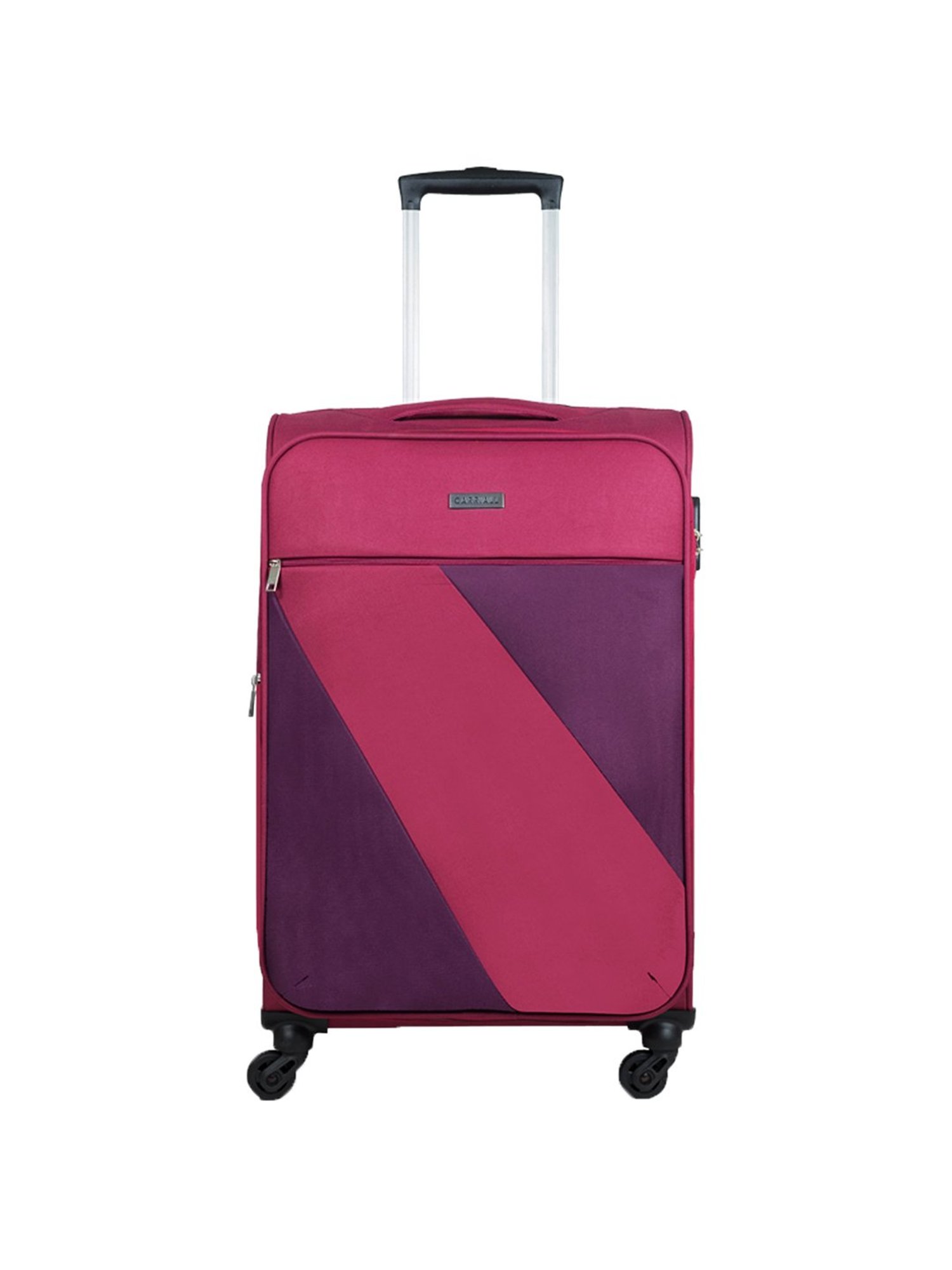 Carriall Red 4 Wheel Medium Soft Cabin Trolley Pack of 2 - 43 cm