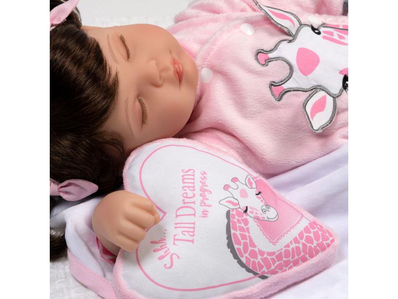 Paradise Galleries Reborn Toddler Doll with Heartbeat- Sleeping Tall Dreams, 20 inches, SoftTouch Vinyl, Weighted Body, 5-Piece Reborn Doll Set